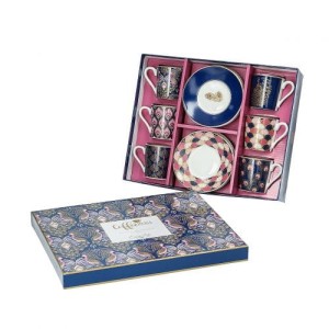 Zestaw filiżanek do espresso Peacock 6 szt. 100ml