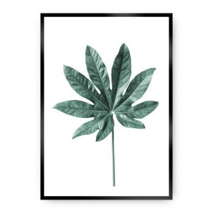 Plakat Leaf Emerald Green