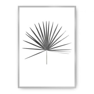 Plakat Tropical Leaf Grey