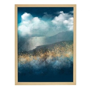 Obraz Impression 30x40cm gold&navy