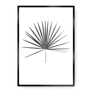 Plakat Tropical Leaf Grey