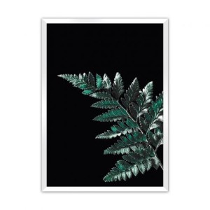 Plakat Dark Fern Leaf