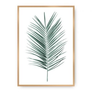 Plakat Palm Leaf Emerald Green