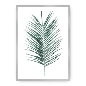 Plakat Palm Leaf Emerald Green
