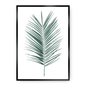 Plakat Palm Leaf Emerald Green