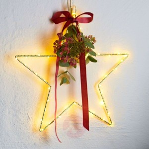 Gwiazda dekoracyjna LED Liva Star, złota, Ø 30 cm