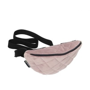 Saszetka- nerka Velvet Dusty Pink