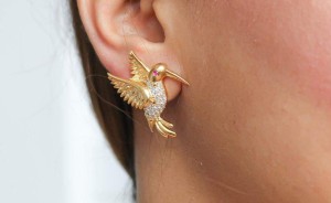 Amazonian Hummingbird Stud Earrings