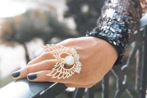 Angel Mother of Pearl Ring