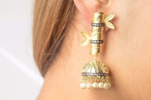 Bamboo Jumki Earrings