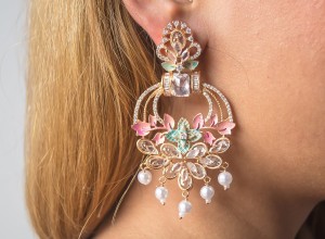 Garden Chandelier Pastel Earrings