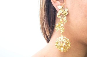 Golden Autumn Leaves Earrings