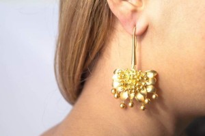 Golden Spring Hook Earrings