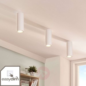 Downlight Annelies z gipsu, z żarówką LED easydim