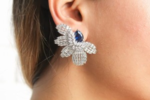 North Star Crystal Climber Earrings
