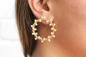 Pearl Crown Earrings