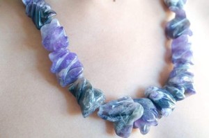 Raw Stone Amethyst Necklace