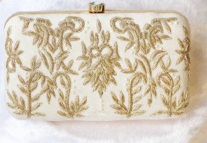 Royal Charm Clutch with Stone Opening