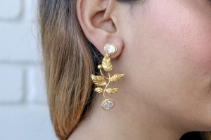 Spring Spark Leaf Earrings