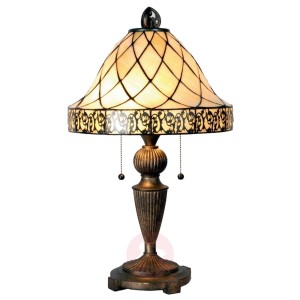 Lampa stołowa Diamond w stylu Tiffany 62 cm
