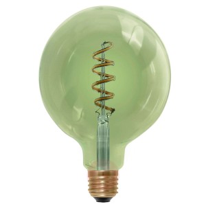 Żarówka kulista LED E27, 6W, smokey green