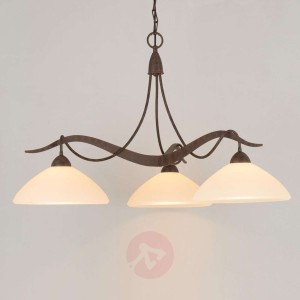 3-punktowa lampa wisząca Samuele styl wiejski krem