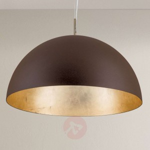 Brązowo-złota lampa wisząca Nerry