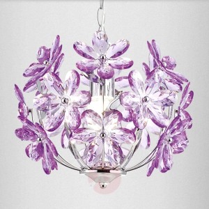 Florentyńska lampa wisząca PURPLE 1-punktowa