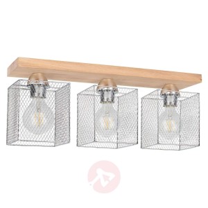 Lampa sufitowa Norman Wood 3-pkt. dąb olejowany