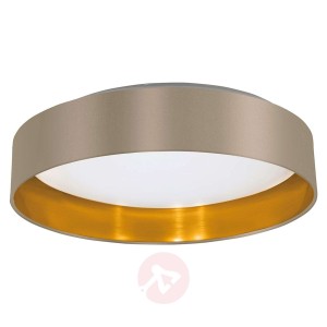 Lampa sufitowa LED Maserlo taupe-złota