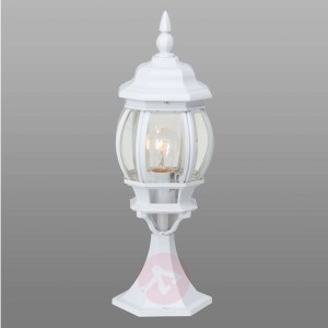 Biała lampa cokołowa ISTRIA