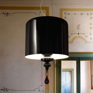 Elegancka lampa wisząca Eva S3+1 czarna