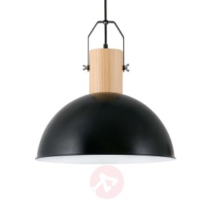 Lampa wisząca Margot z metalu, czarna