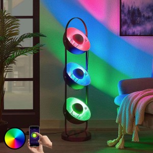 Lindby Smart lampa stojąca LED Muriel, 3-pkt.