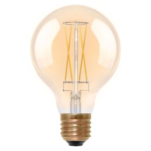 SEGULA żarówka kulista LED E27 G80 6W 2000K złota