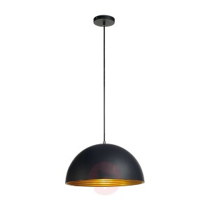 Lampa wisząca FORCHINI M, 40 cm, czarny-złota
