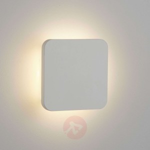 Kinkiet LED Gypsum 15x15cm z białego gipsu
