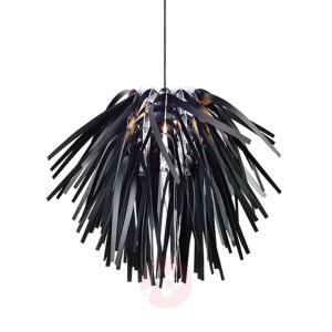 Czarna lampa wisząca Flora