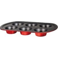 Blacha do pieczenia 6 babeczek Metallic Burgundy