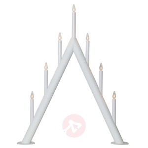 Świecznik Circum, szpiczasty, 7-punktowy, biały