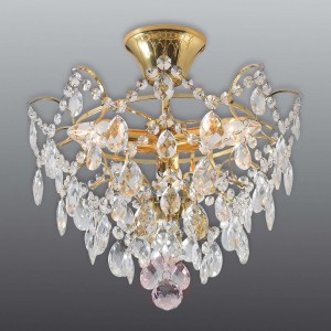 Lampa sufitowa Rosendal Ø 36 cm złota