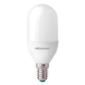 Żarówka LED E14 kolba 7W, ciepła biel