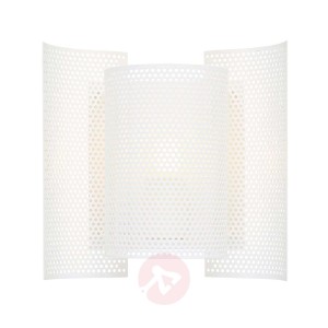 Northern Butterfly perforated lampa ścienna, biała