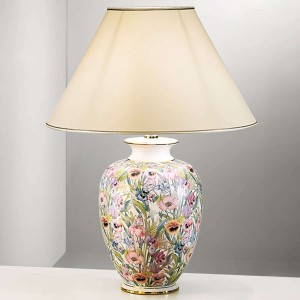 GIARDINO PANSE ręcznie malowana lampa stołowa 50cm