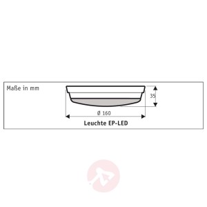 Lampa do nabudowania LED do Eco Plano II, bazalt