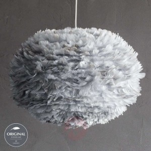 Eos - duża lampa wisząca, jasnoszary klosz