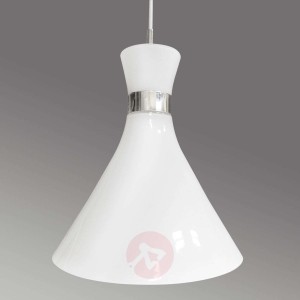 Lejkowata szklana lampa wisząca Trumpet