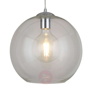 Szklana lampa wisząca Balls, 30 cm, przezroczysta