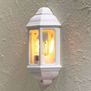 Zewnętrzna lampa ścienna CAGLIARI I, biała