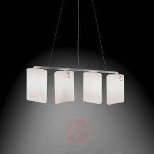 4-punktowa lampa wisząca Papiro złota